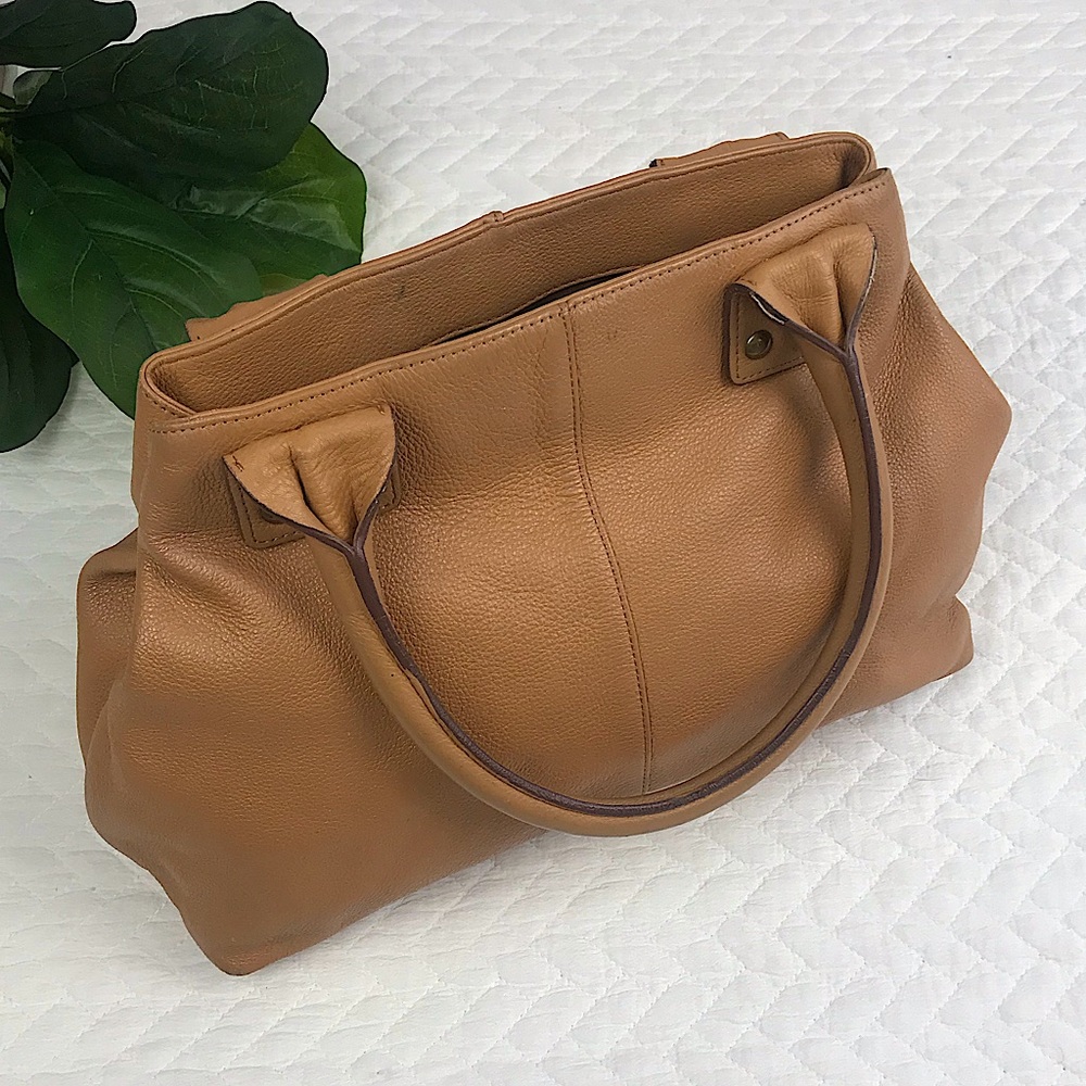 Y2K Vintage Leather Shoulder Handbag - Picture 2 of 7